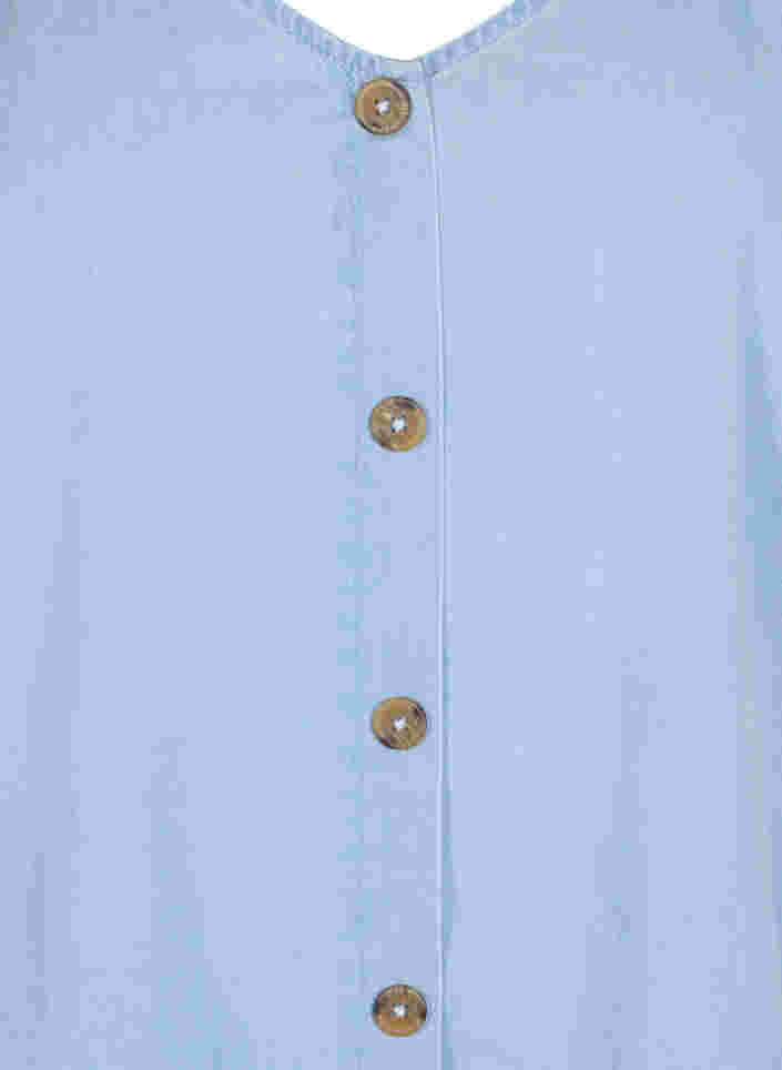 Haut en jean avec boutons, Light blue denim, Packshot image number 2
