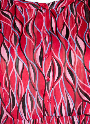 Tuniek met korte mouwen en print, Fuchsia Pink AOP, Packshot image number 2