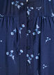 Blouse met knoopsluiting en kleine bloemen, Blauw, Packshot image number 2