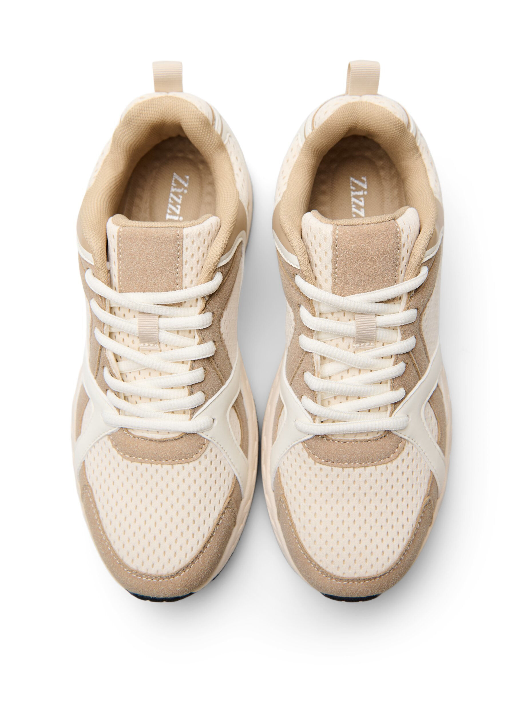 Zizzi Baskets sportives en maille, Beige, Packshot image number 2
