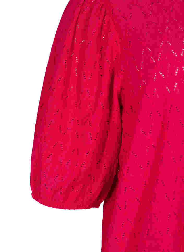 Robe à motif texturé et manches bouffantes, Love Potion, Packshot image number 3