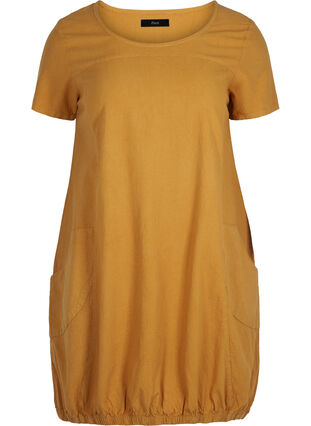 Comfortabele jurk, Golden Yellow, Packshot image number 0