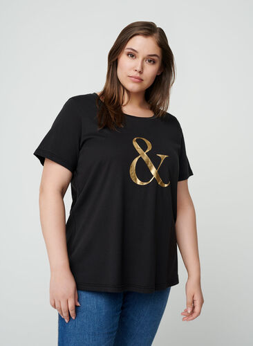 T-shirt, Black , Model image number 0