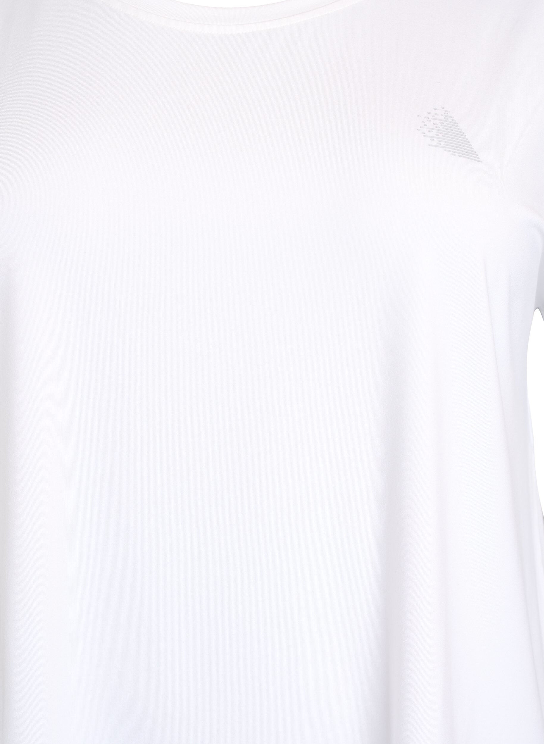 Zizzi T-shirt de sport uni, Blanc, Packshot image number 2