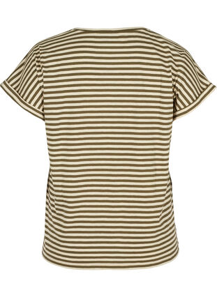 T-shirt rayé en coton, Ivy Green Y/D, Packshot image number 1