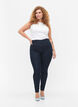 Effen katoenen jegging met stretch, Dark blue, Model image number 0