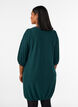 Jurk met een ballonvorm en structuur, Groen, Model image number 2