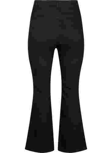 FLASH - Hoog getailleerde jeans met bootcut, Black, Packshot image number 1