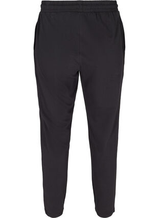 Pantalon de jogging ample en 100% coton, Black, Packshot image number 1