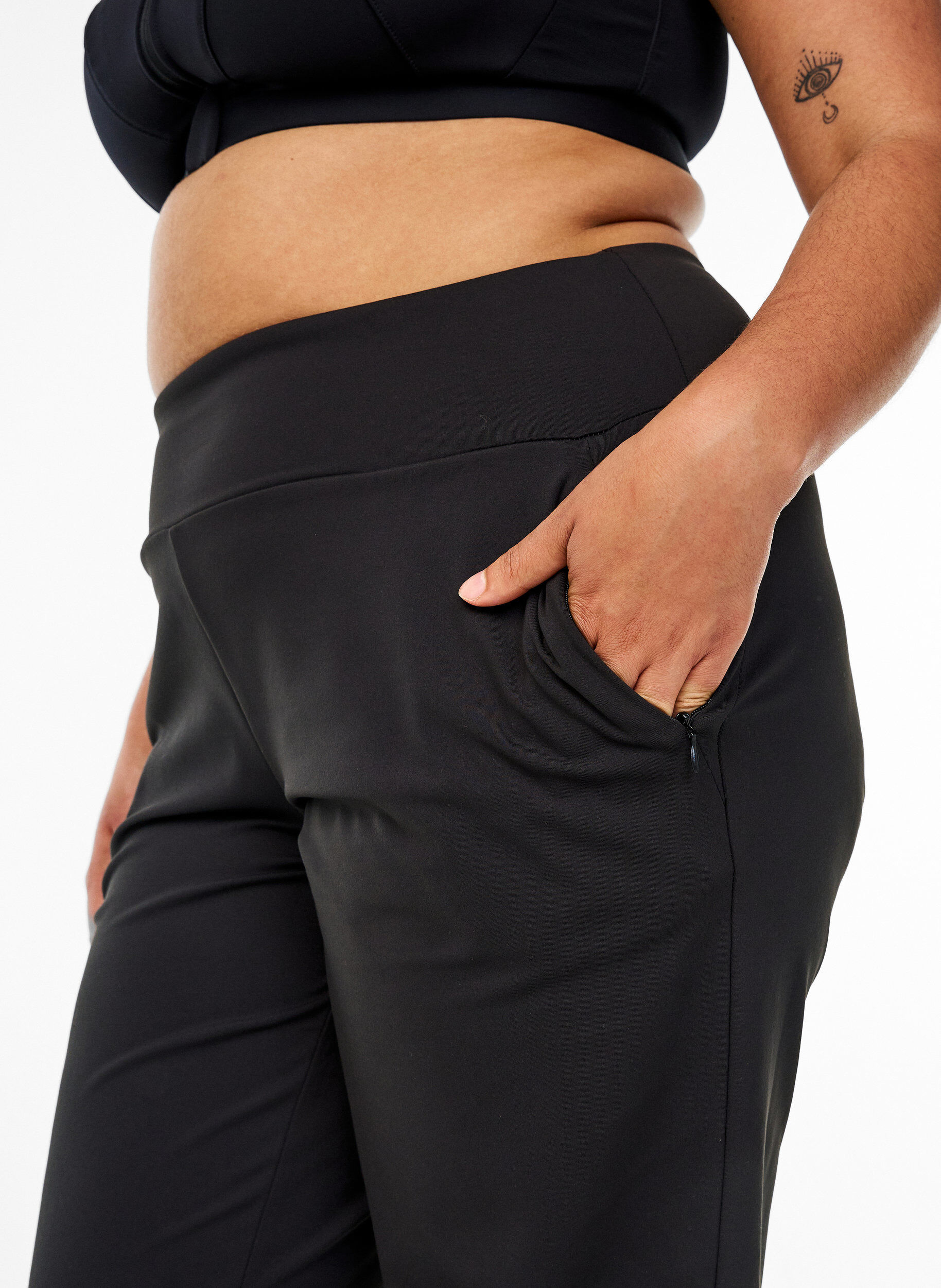 ZizziJoggers met zakken, Zwart, Model image number 3