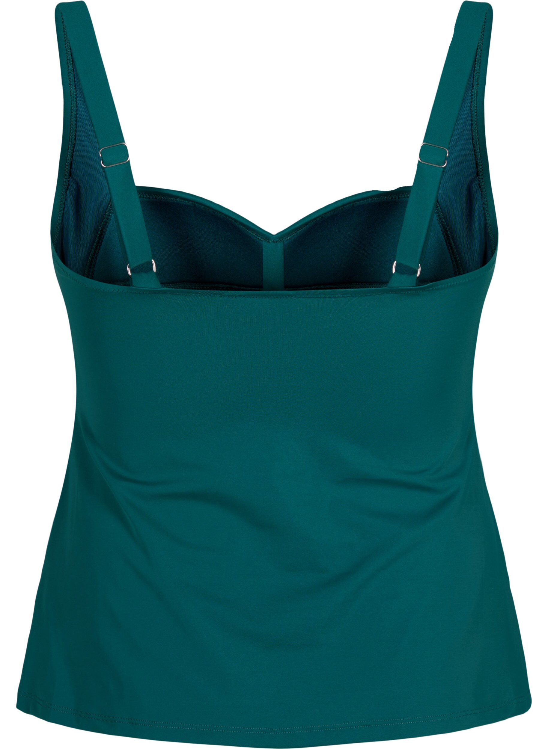 ZizziGedrapeerde tankini, Groen, Packshot image number 1