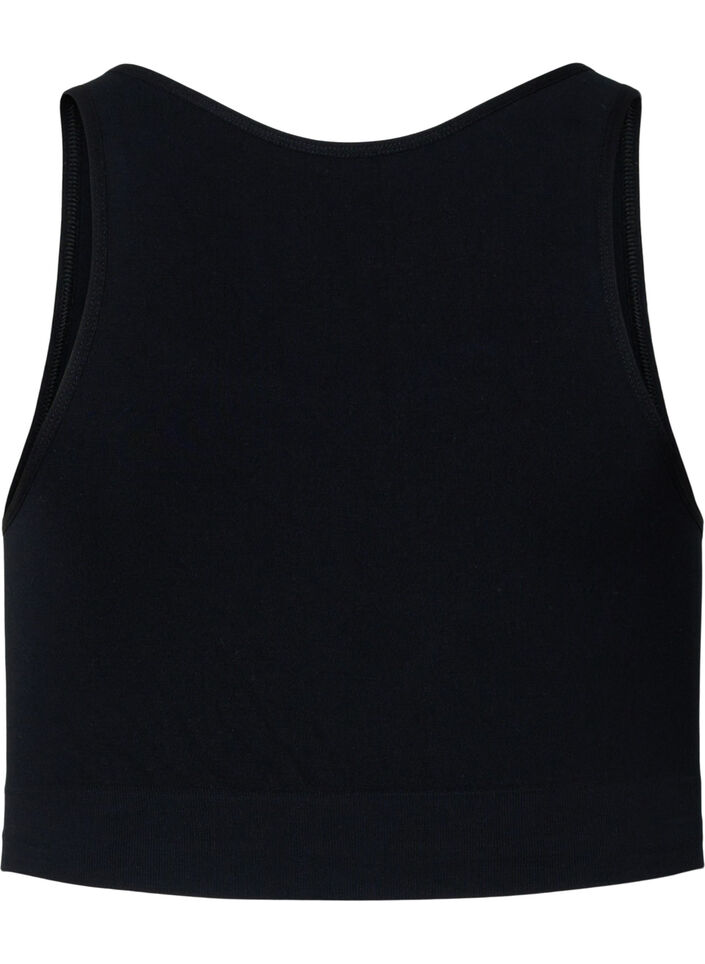 Zachte beha met mesh, Black, Packshot image number 1