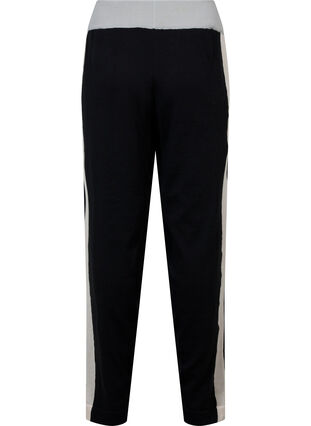 Pantalon en maille avec colorblock, Black Comb, Packshot image number 1