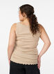 Top met kant, Beige, Model image number 2