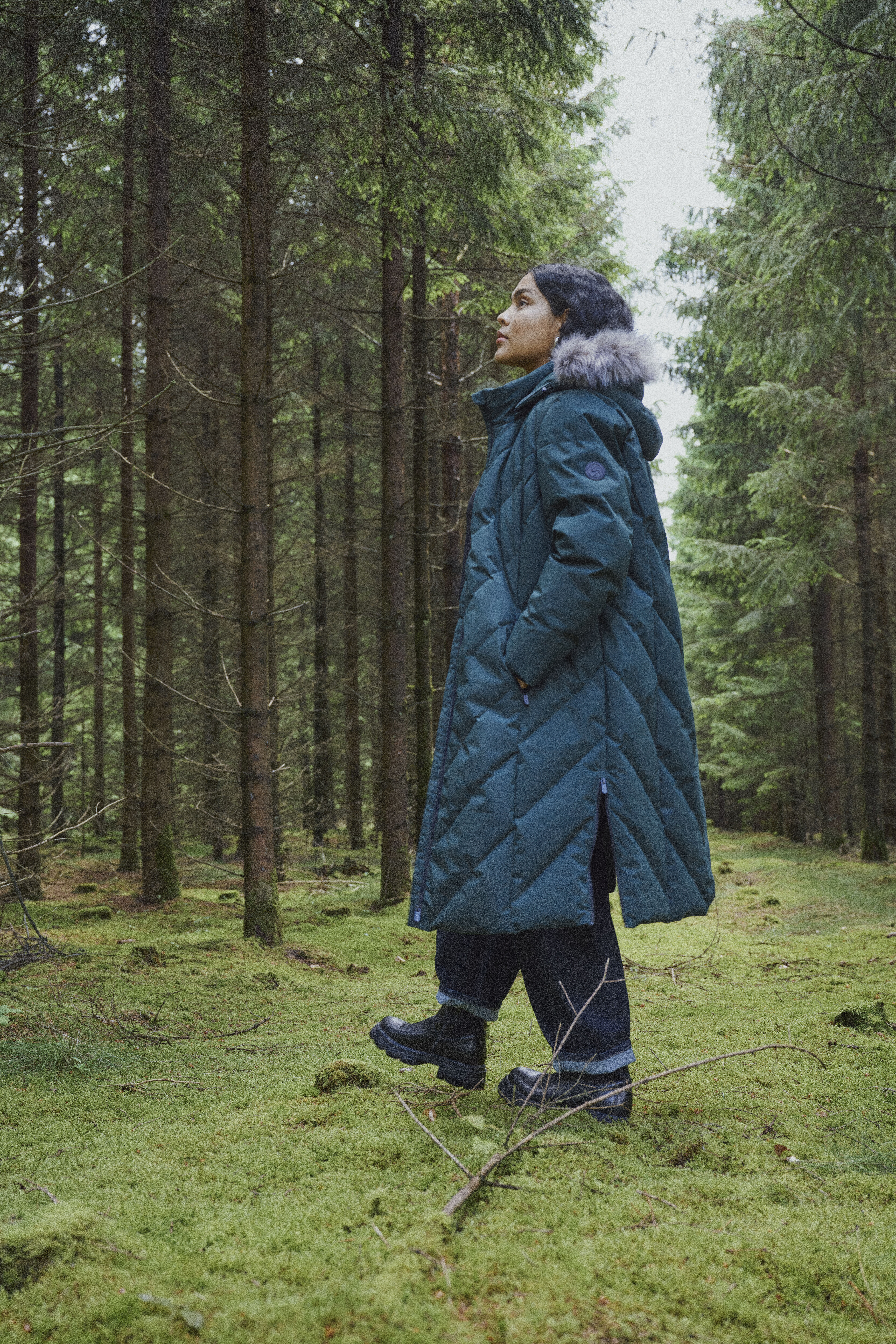 Natuurlijke Scandinavische winterstijl, , Model
