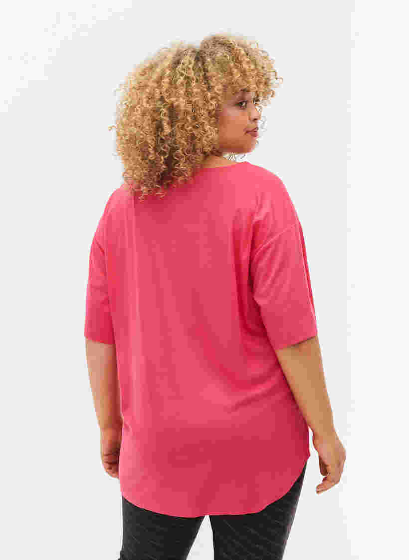 Sportieve blouse met korte mouwen, Azalea, Model image number 1