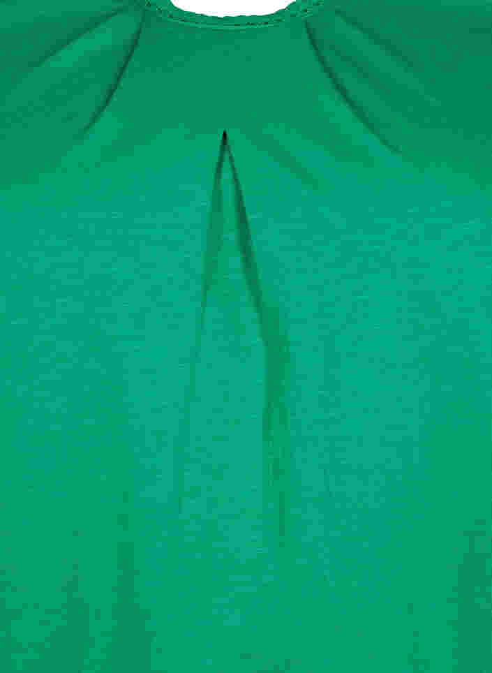 Katoenen blouse met 3/4 mouwen, Jolly Green, Packshot image number 2