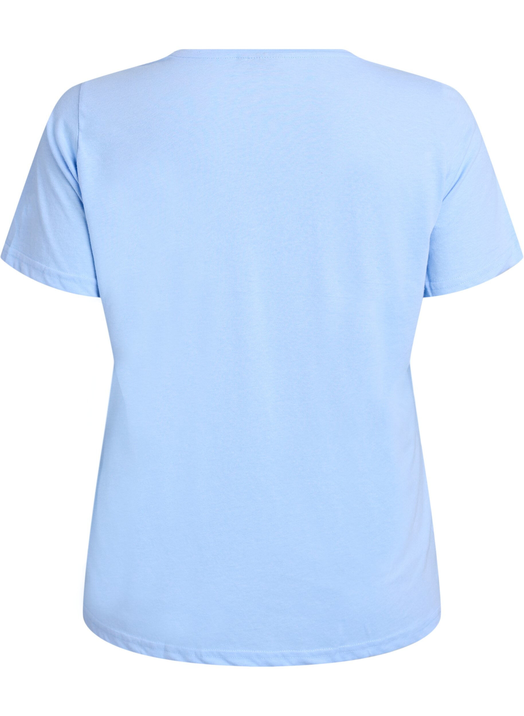 ZizziFLASH - T-shirt met motief, Blauw, Packshot image number 1
