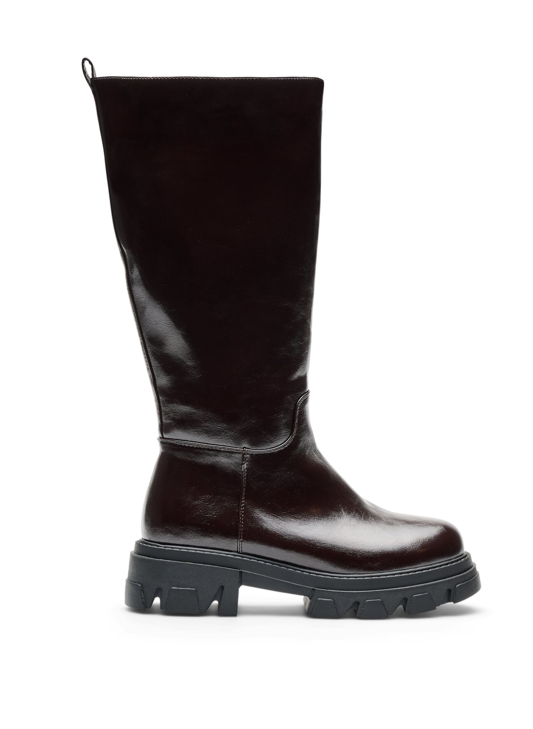 Lange laars met een licht gebarsten look