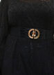 Ceinture élastique avec boucle dorée, Black, Model image number 1