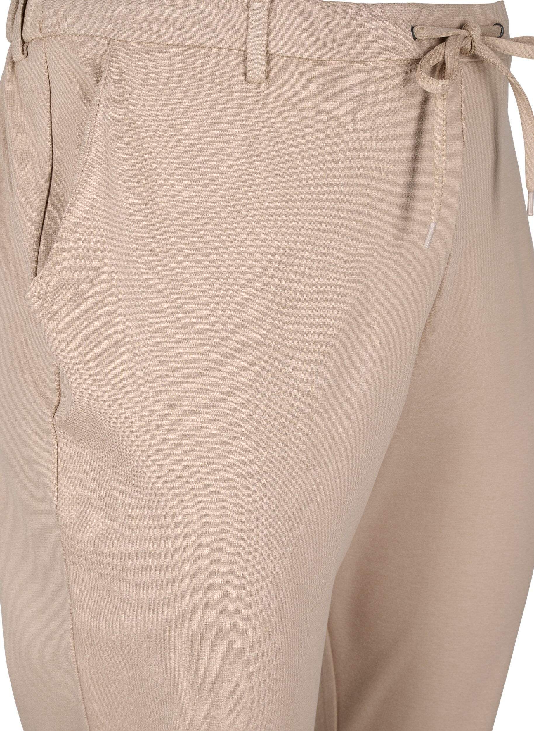 ZizziCropped Maddison broek, Beige, Packshot image number 2