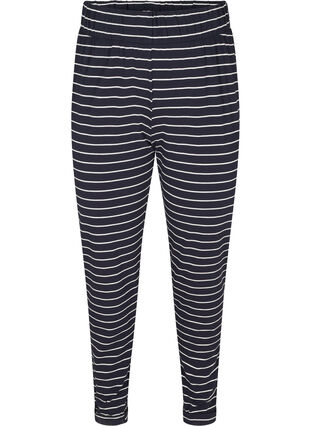Pantalon en coton à revers, Blue Stripe, Packshot image number 0