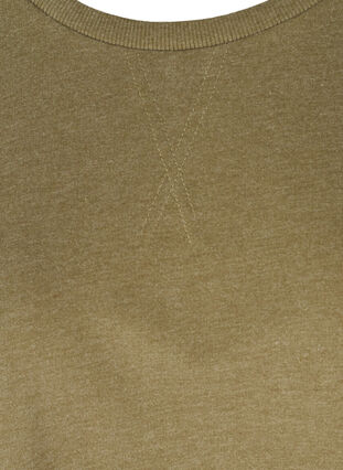 Tunique de couleur unie à manches 2/4, Ivy Green Mel., Packshot image number 2