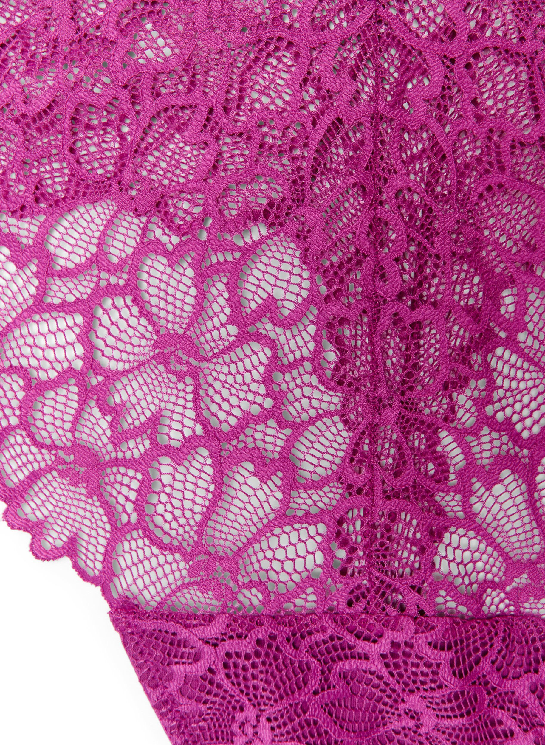 ZizziString en dentelle florale avec taille r&eacute;guli&egrave;re, Violet, Packshot image number 2