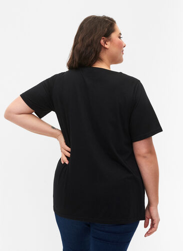 FLASH - T-shirt met motief, Black, Model image number 1