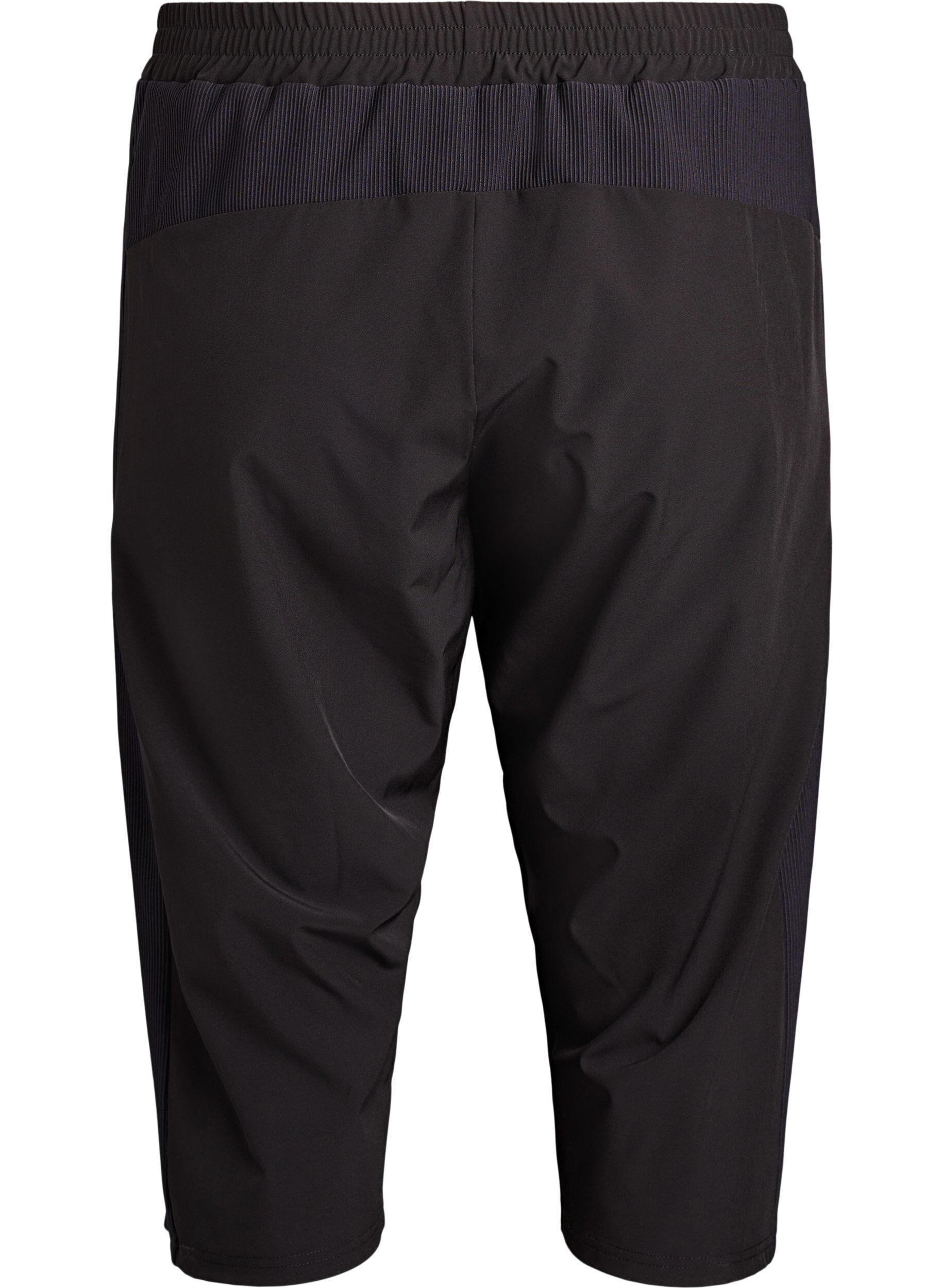ZizziHigh waist capri trainingbroek, Zwart, Packshot image number 1