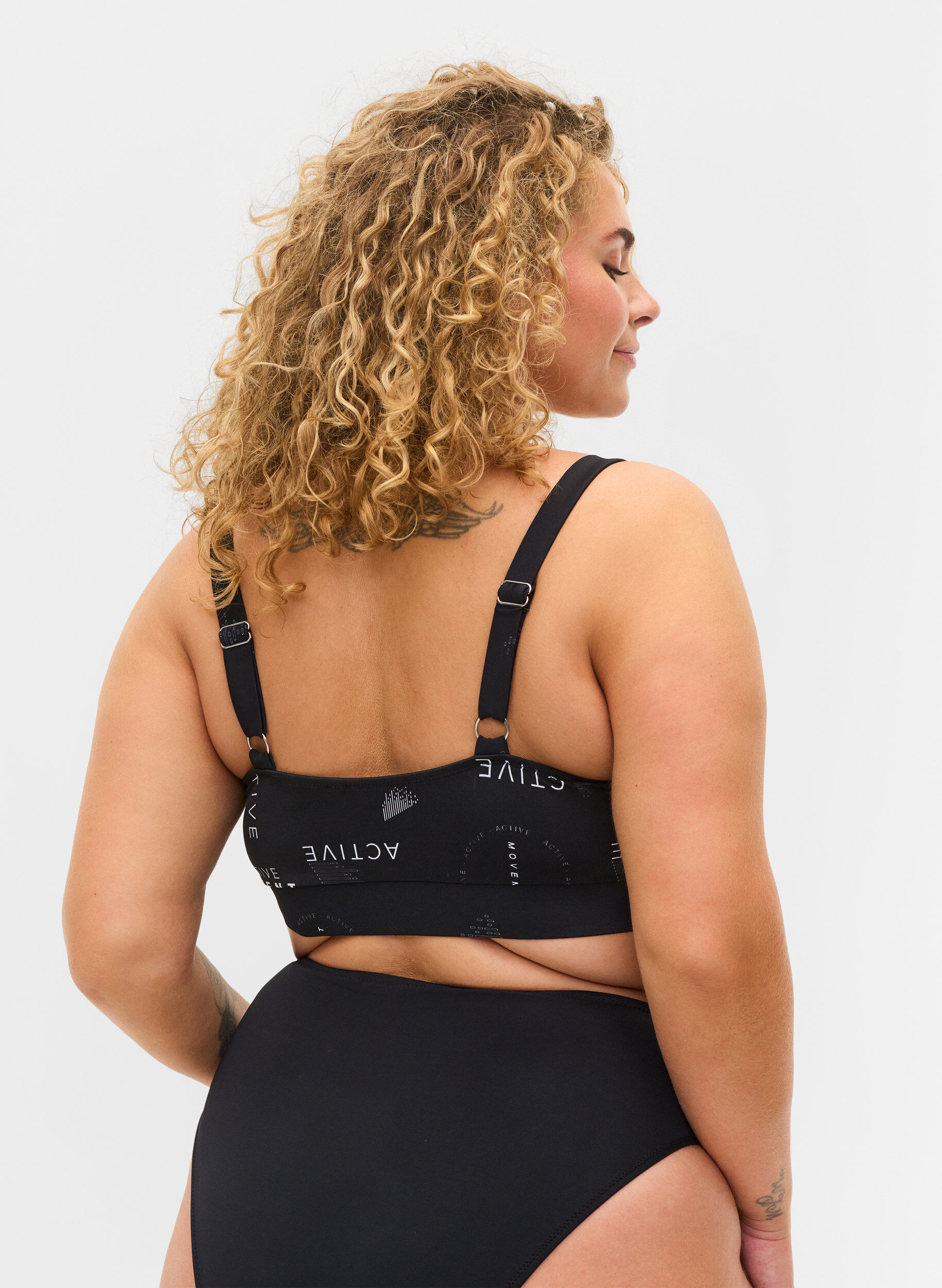 ZizziBikinitop met print, Logo Print, Model image number 1