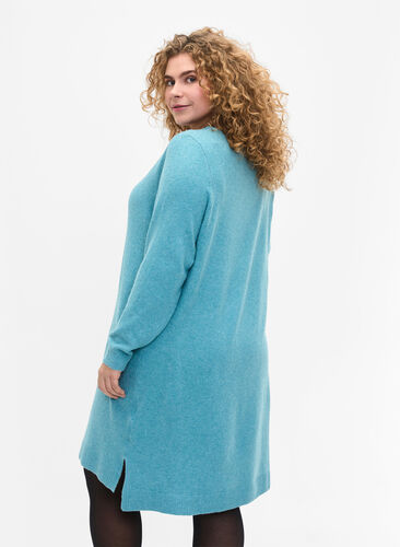 Robe en tricot avec fente, R. Waters/White Mel., Model image number 1