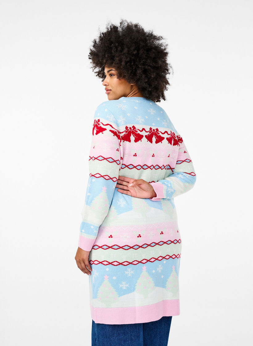 Robes de Noël en tricot, Cerulean Comb, Model image number 1