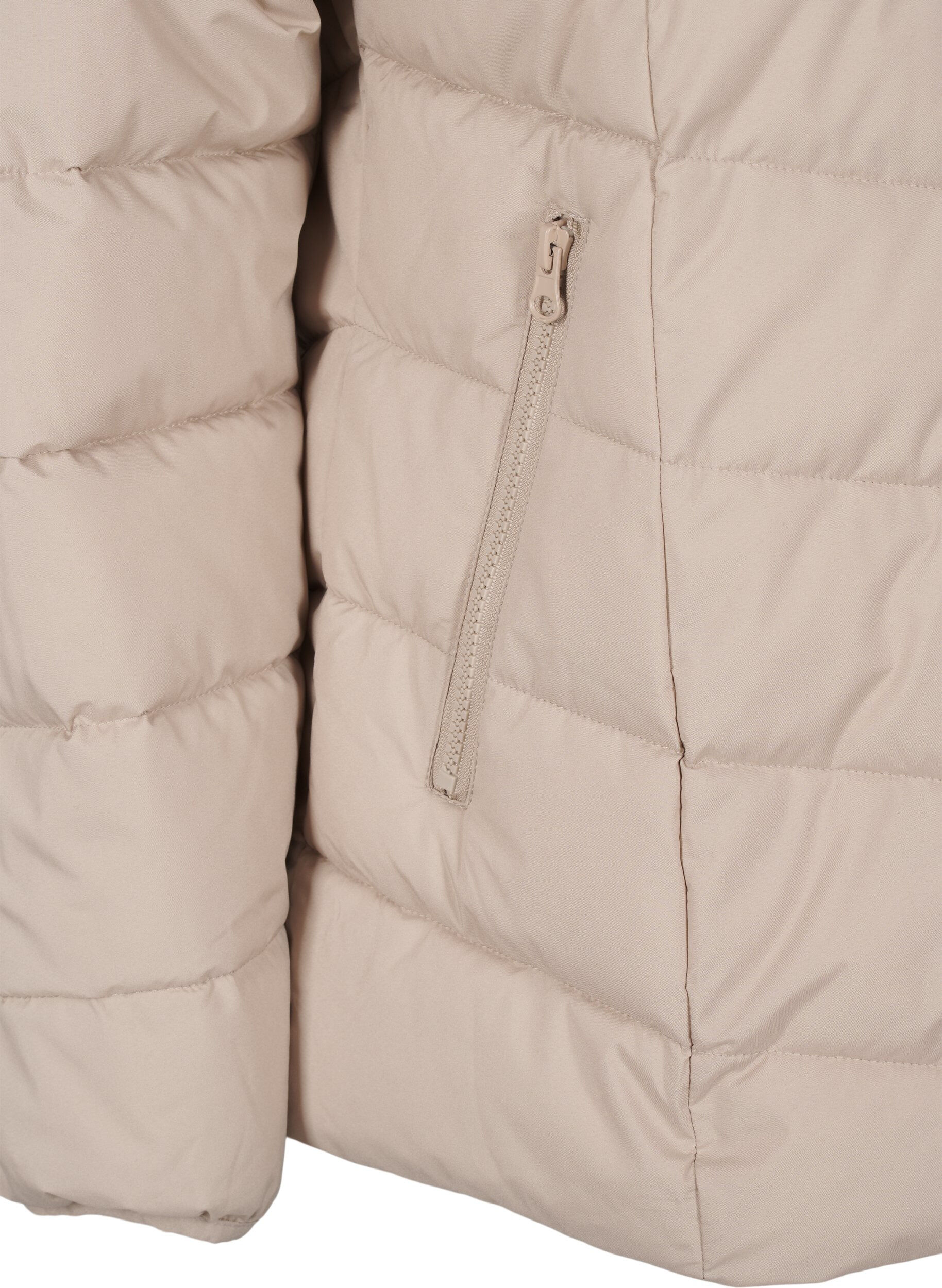 ZizziVeste courte &agrave; capuche, Beige, Packshot image number 3
