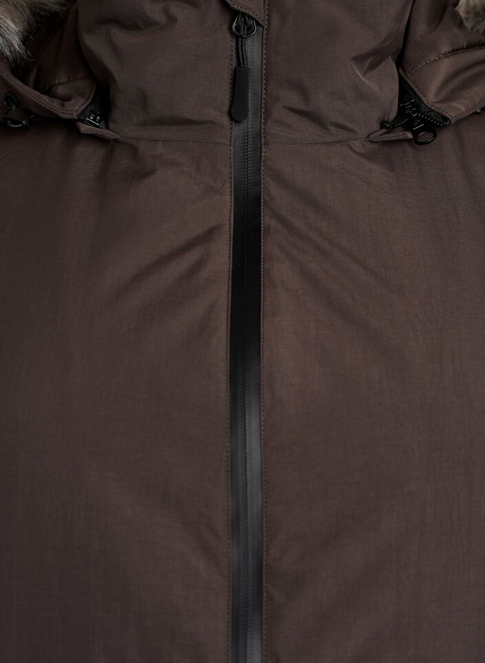 Parka imperm&eacute;able &agrave; capuche, Marron, Packshot image number 2