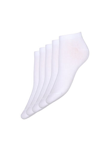 Lot de 5 chaussettes basiques, White, Packshot image number 0