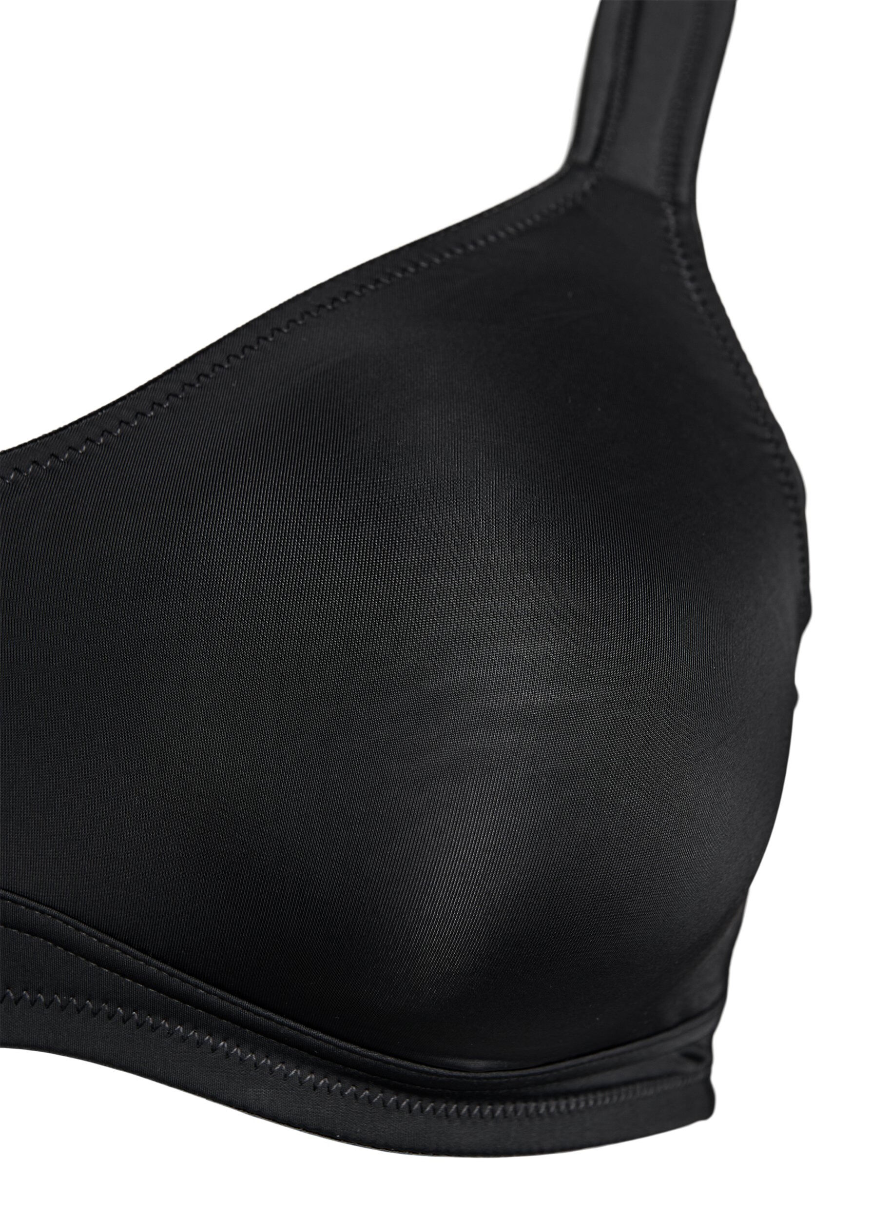 ZizziComfortbeha met gewatteerde bandjes, Zwart, Packshot image number 2