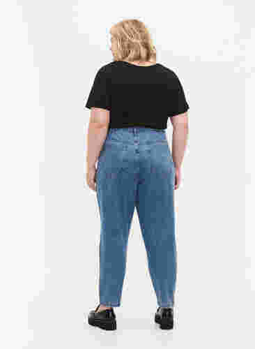 Jean Gemma court à taille haute, Light blue denim, Model image number 1
