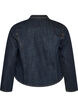 Veste en denim ajust&eacute;e avec fermeture zipp&eacute;e, Bleu, Packshot image number 1