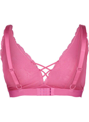 Support the breasts - Soutien-gorge en dentelle avec détails , Rose, Packshot image number 1
