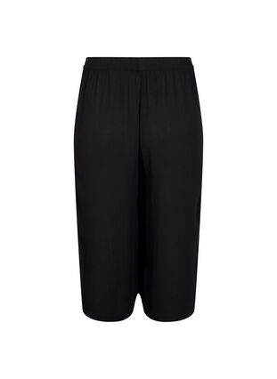Pantalon ample en viscose, Black, Packshot image number 1