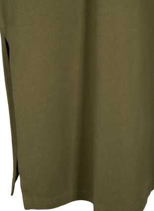 Katoenen jurk met korte mouwen, Ivy Green, Packshot image number 3