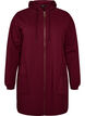 Lang vest met capuchon en ritssluiting, Rood, Packshot image number 0