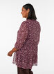 Tuniek met bloemenprint en glitterdraden, Rood, Model image number 2