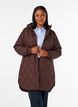Veste matelass&eacute;e mi-longue avec capuche, 1682, Model image number 0