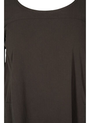 Robe en coton à manches courtes, Khaki Green, Packshot image number 2