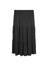 Lange rok met elastiek in de taille