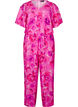 Jumpsuit met bloemenpatroon en mouwen als vleermuisvleugels, Pink Rose AOP, Packshot image number 0