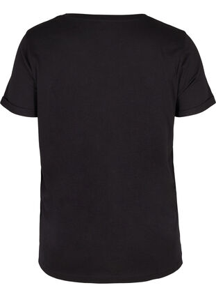 Katoenen sport t-shirt met print, Black Lights Active, Packshot image number 1