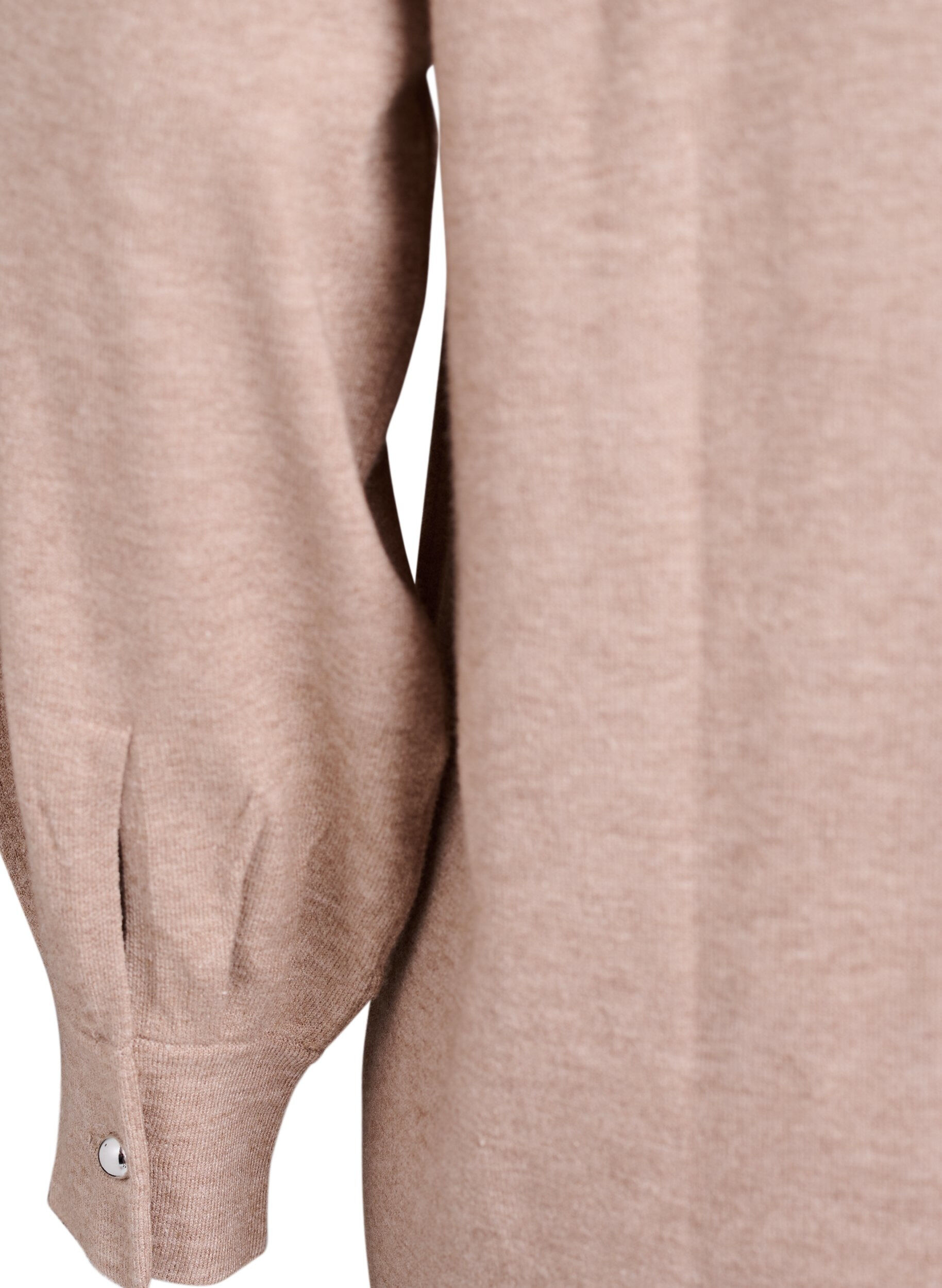 ZizziKorte gebreide jurk met raglanmouwen, Beige, Packshot image number 3